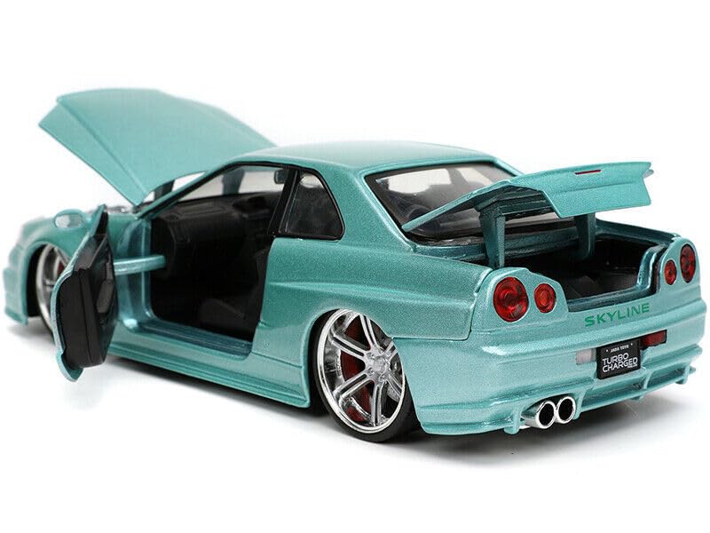 JADA ブライアン　日産　スカイライン　R34 GT-R ワイルド・スピード Amazon | Jada TOYS 1:24スケール「ワイルドスピード